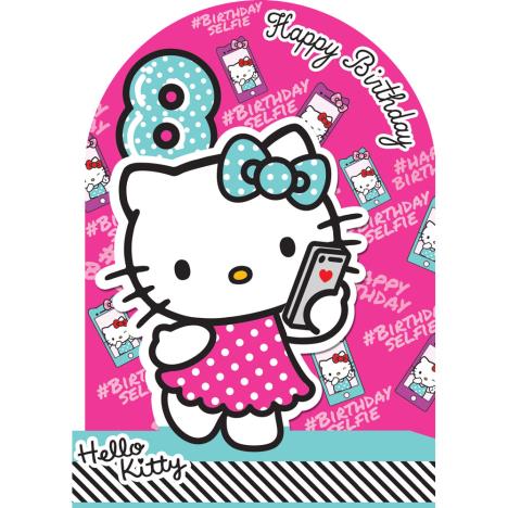 8th Birthday 3D Stand Up Hello Kitty Birthday Card £2.10